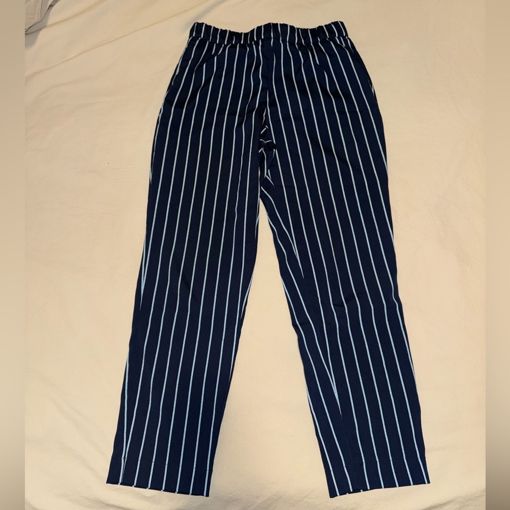 H&M Navy Striped Women's Pants